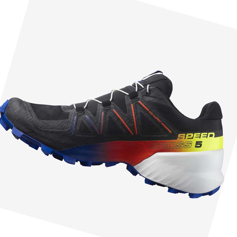 Salomon SPEEDCROSS 5 RACING PACK Trail Futócipő Férfi Fekete Kék | HU 2122SGL